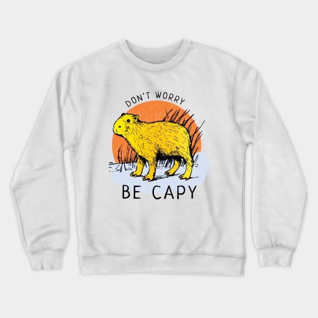 Capybara Crewneck Sweatshirt by dan89